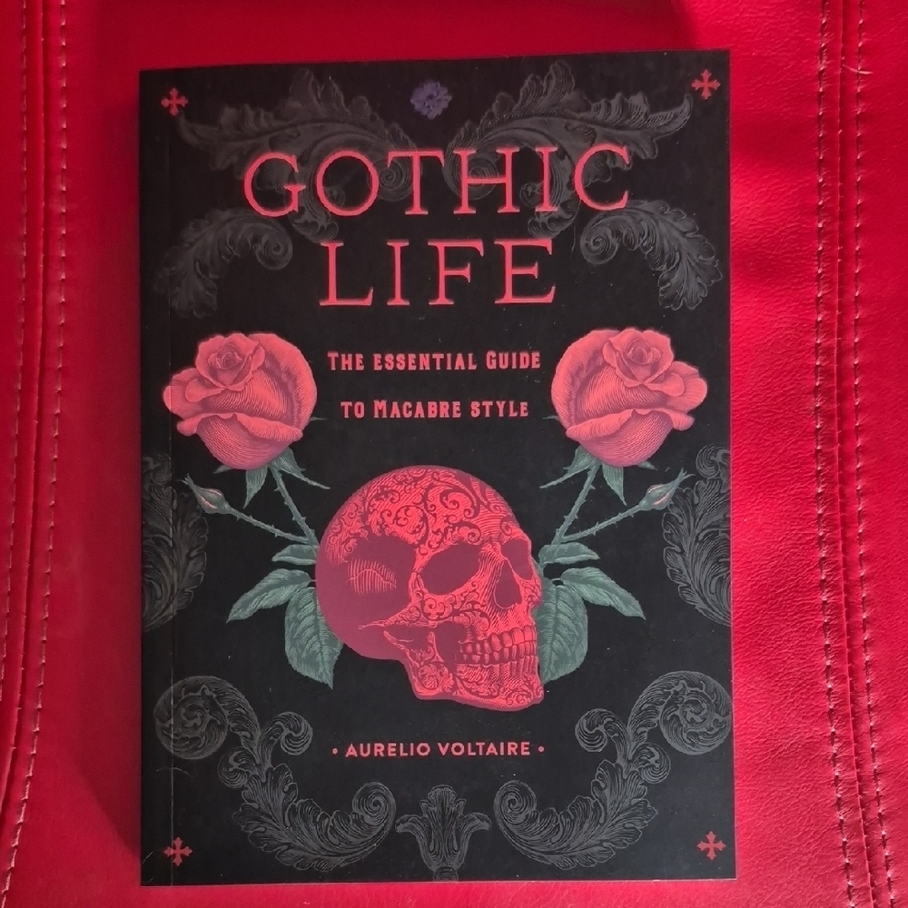 Gothic Life Book with Red and Black Cover